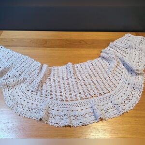Elegant, light lavender crochet shawl/wrap